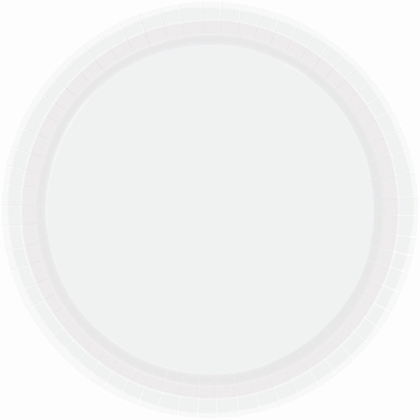 7In Paper Plates - Frosty White
