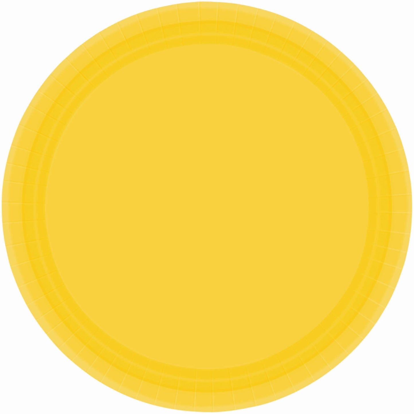 7In Paper Plates - Yellow Sunshine