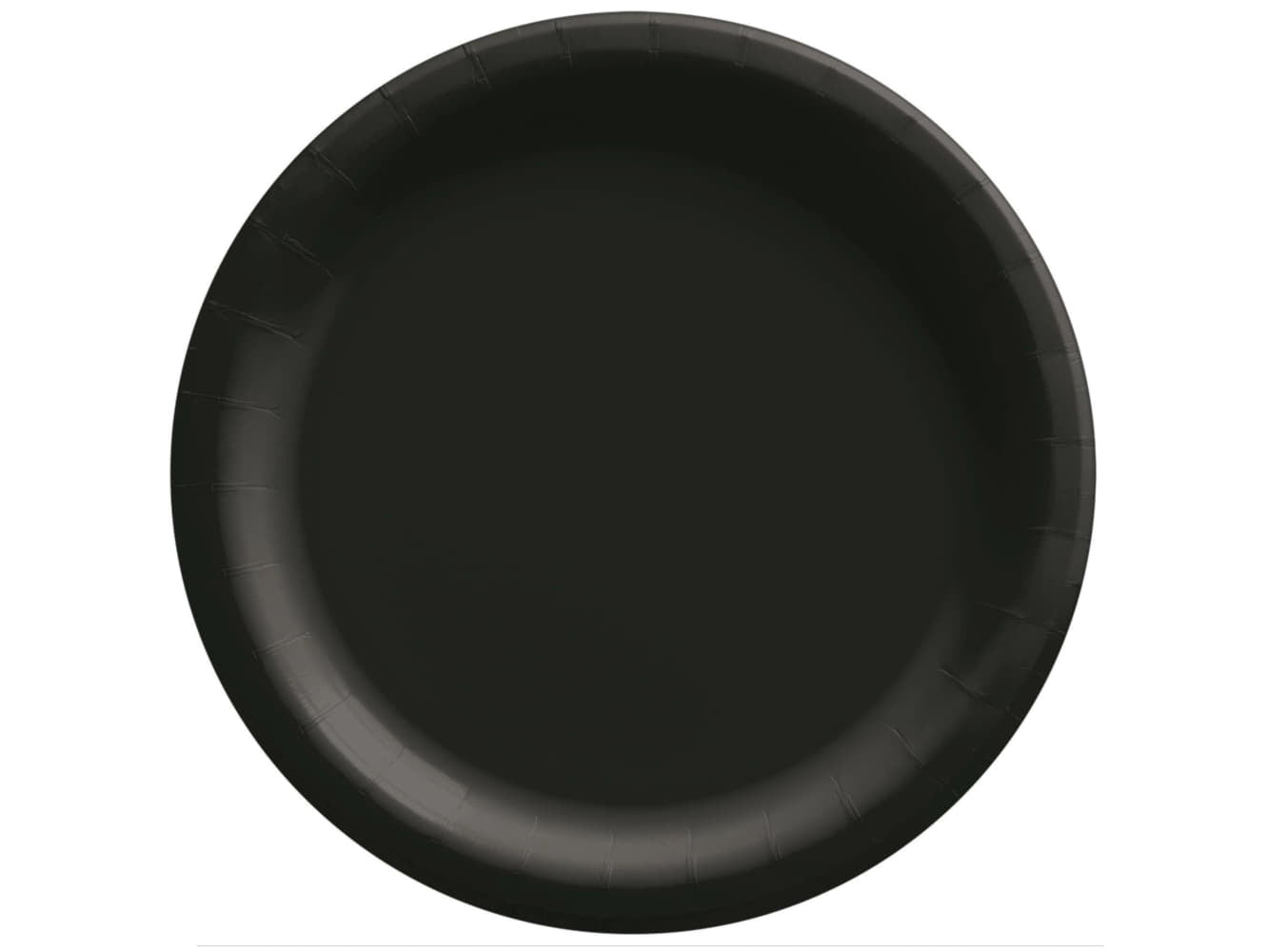 6.5In Paper Plates-Jet Black