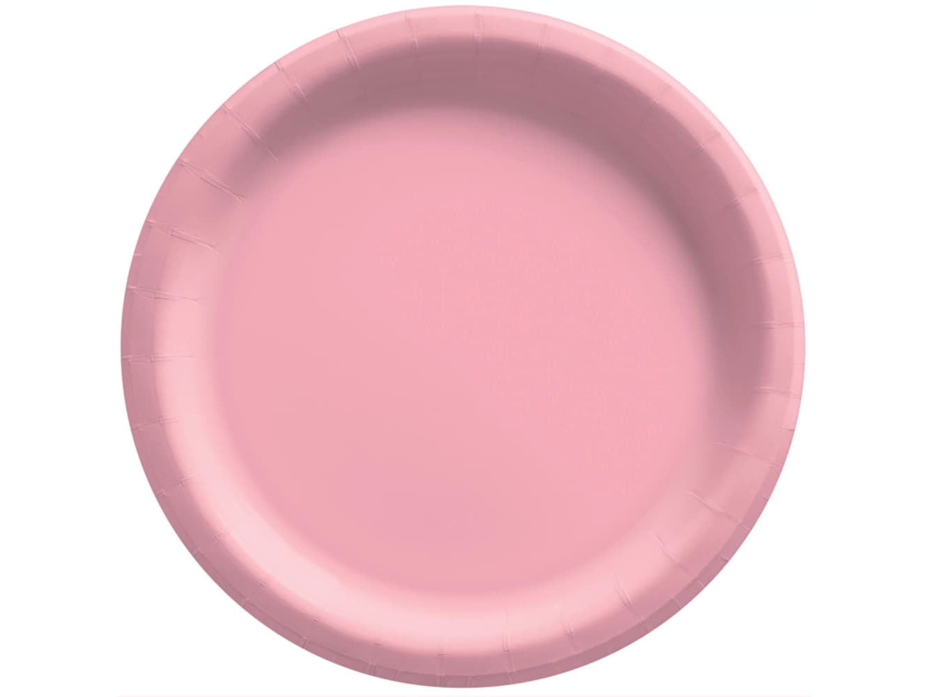 Round Paper Plates 6 3/4In Plates-New Pink