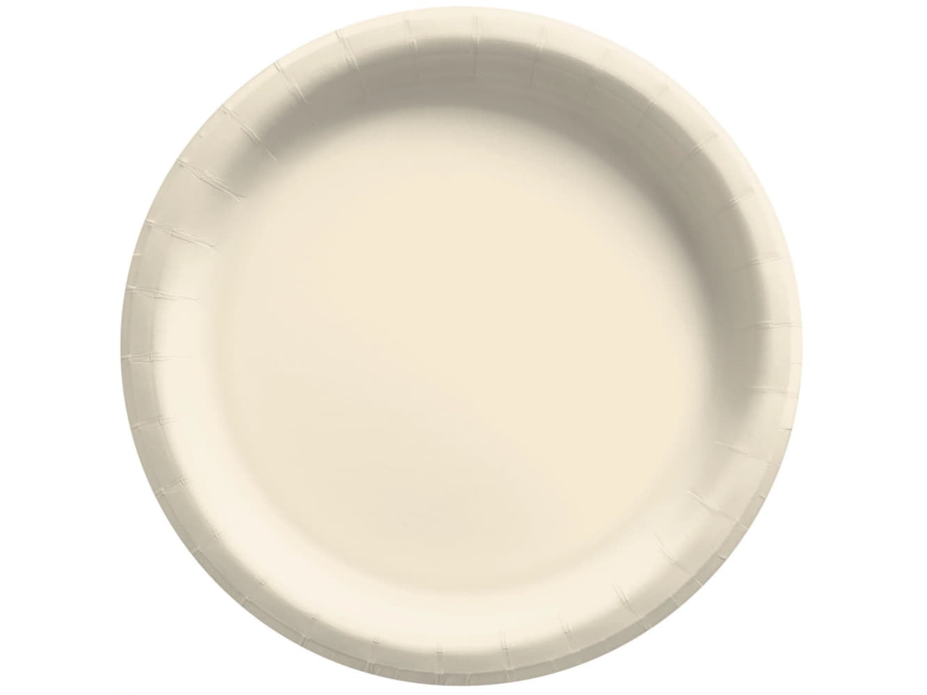 Round Paper Plates 6 3/4In-Vanilla Cream