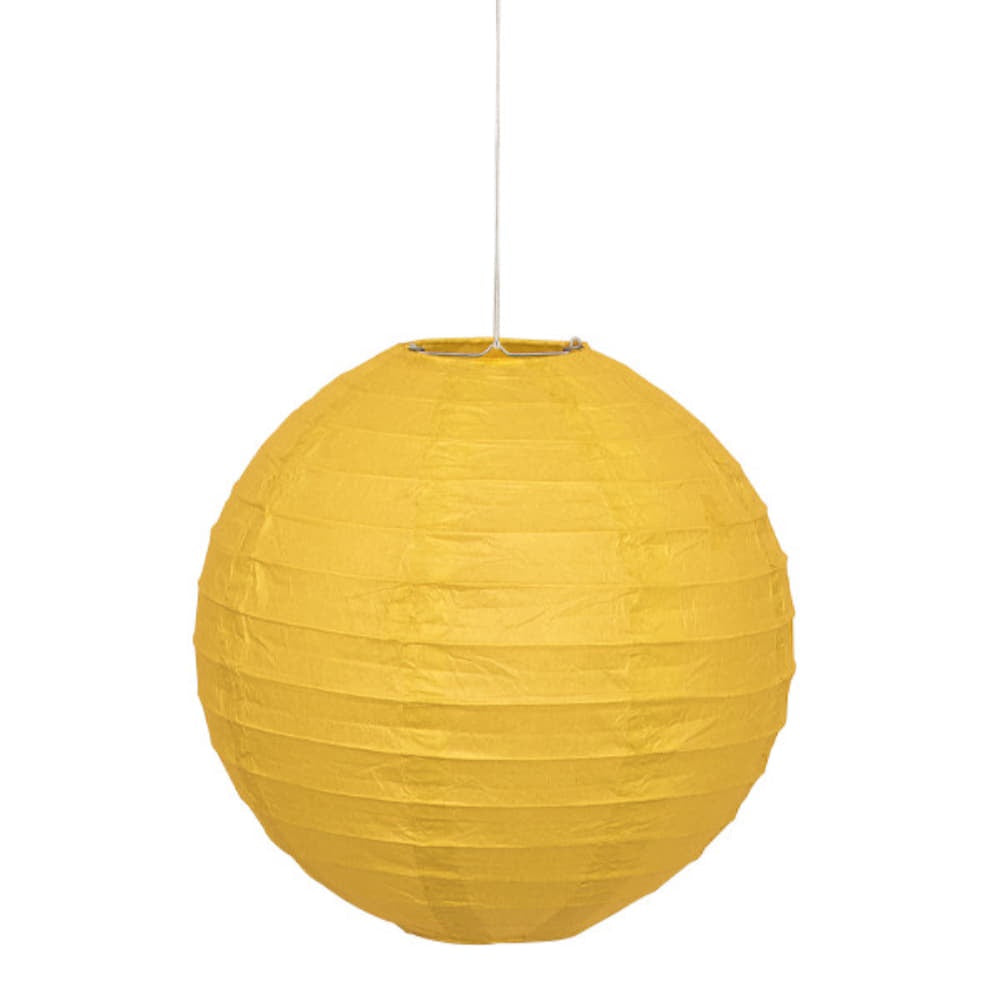 Sunflower Yellow Solid 10" Round Lantern