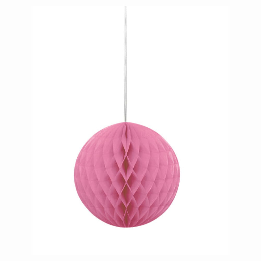 Honeycomb Ball 8In- Hot Pink