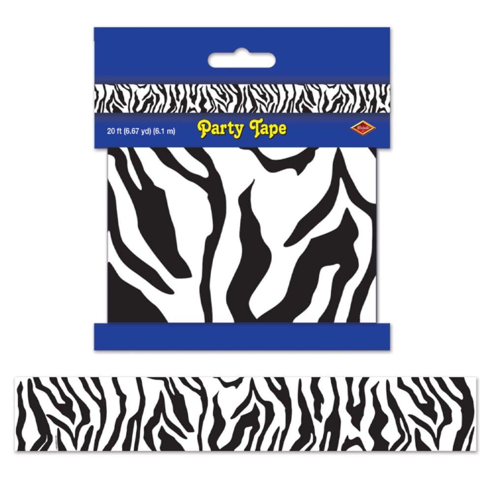 Zebra Print Party Tape/Disc