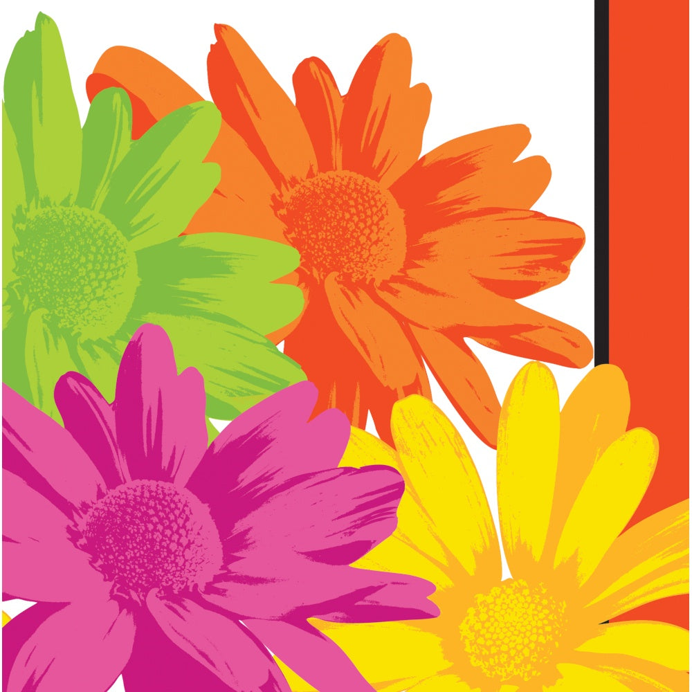 Floral Stripes Lunch Napkins/Disc