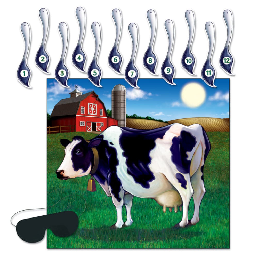 Pin The Tail On The Cow Game-14PCS
