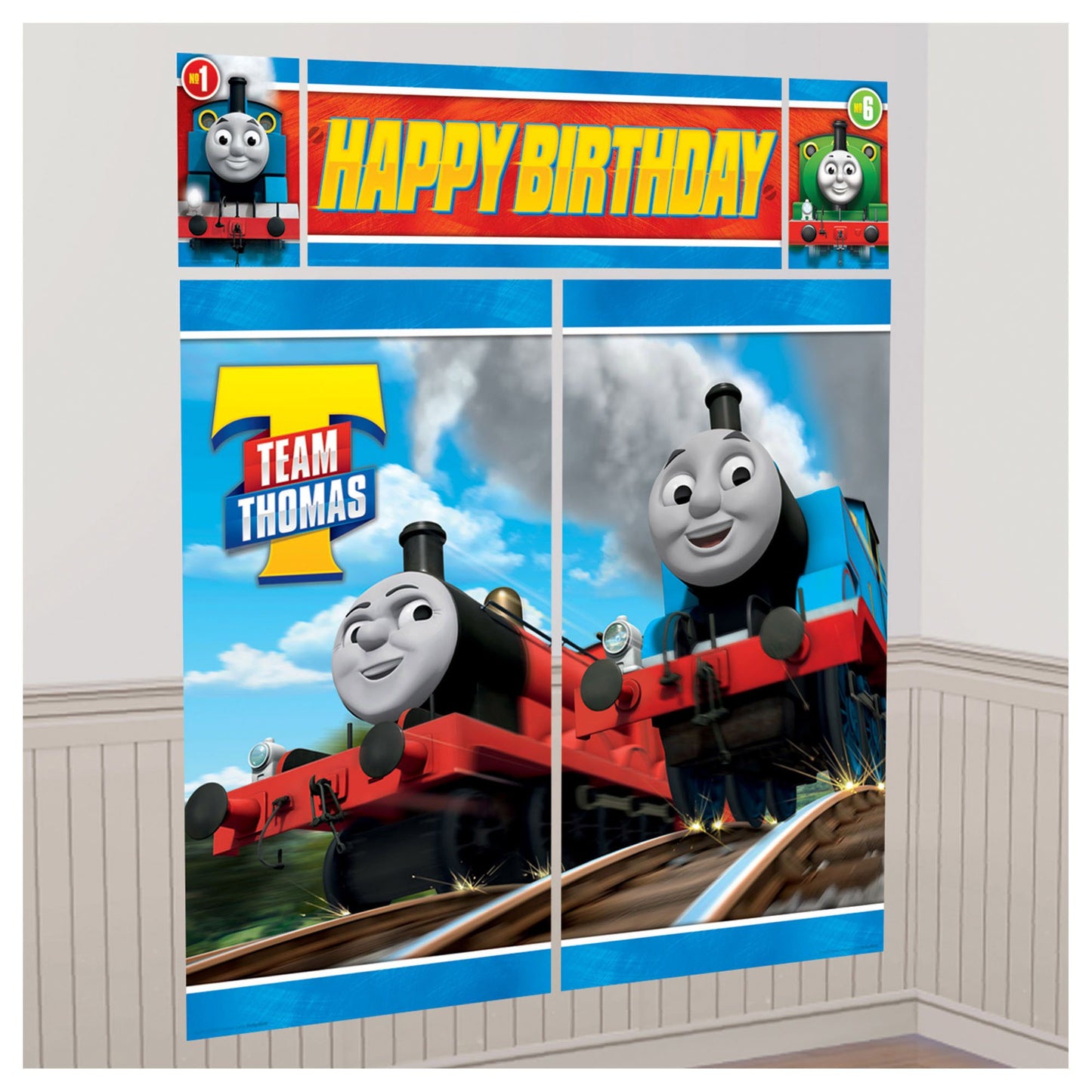 Thomas All Aboard Scene Setterâ® Wall Decorating Kit