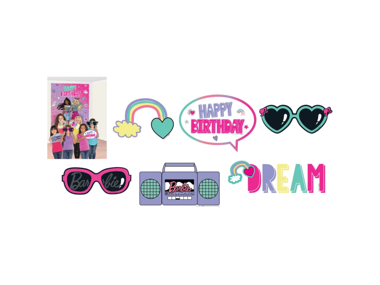 Barbie Dream Together Scene Setter With Jumbo Props