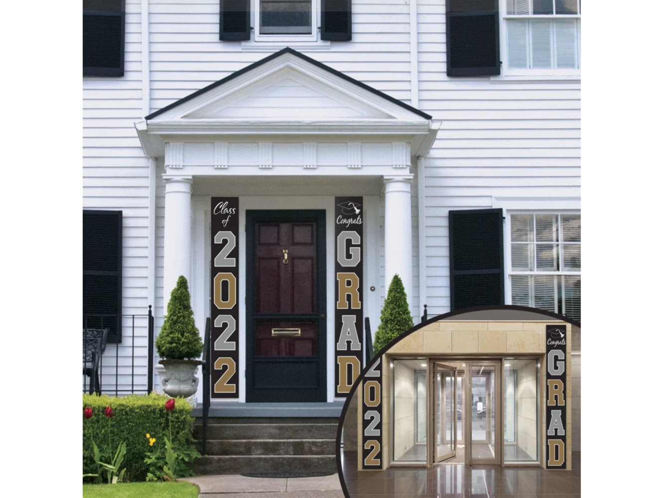 Class Of 2022 Grad Hanging Decoration-2Pc, 8' X 13 1/2"
