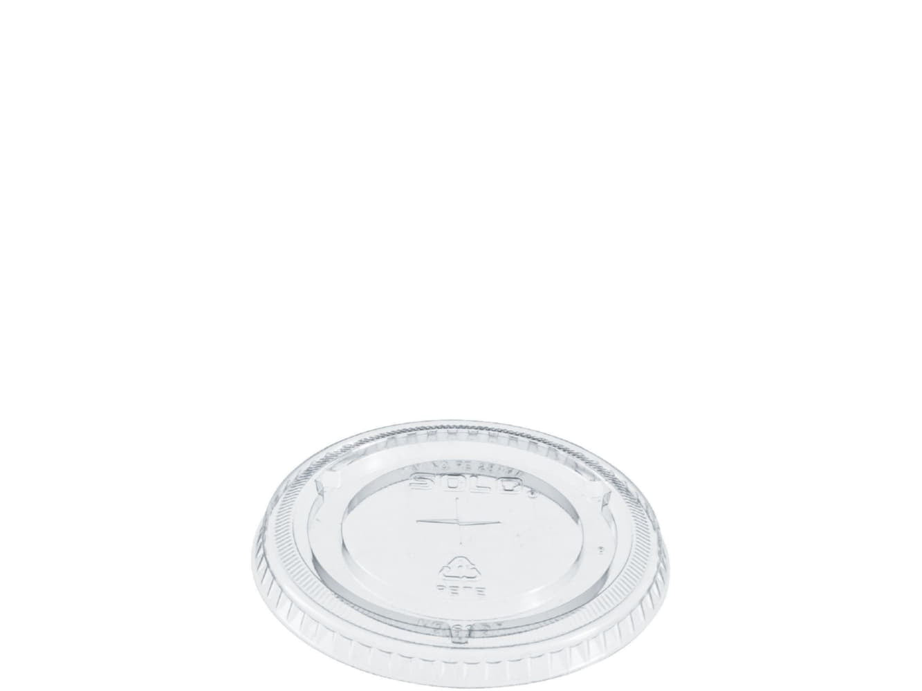 Dart Clear Straw Slotted Lid-100Ct
