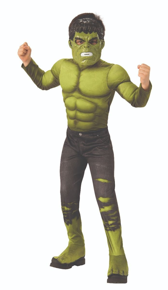 Kids Avengers: Endgame Deluxe Hulk Costume-L(8-10)