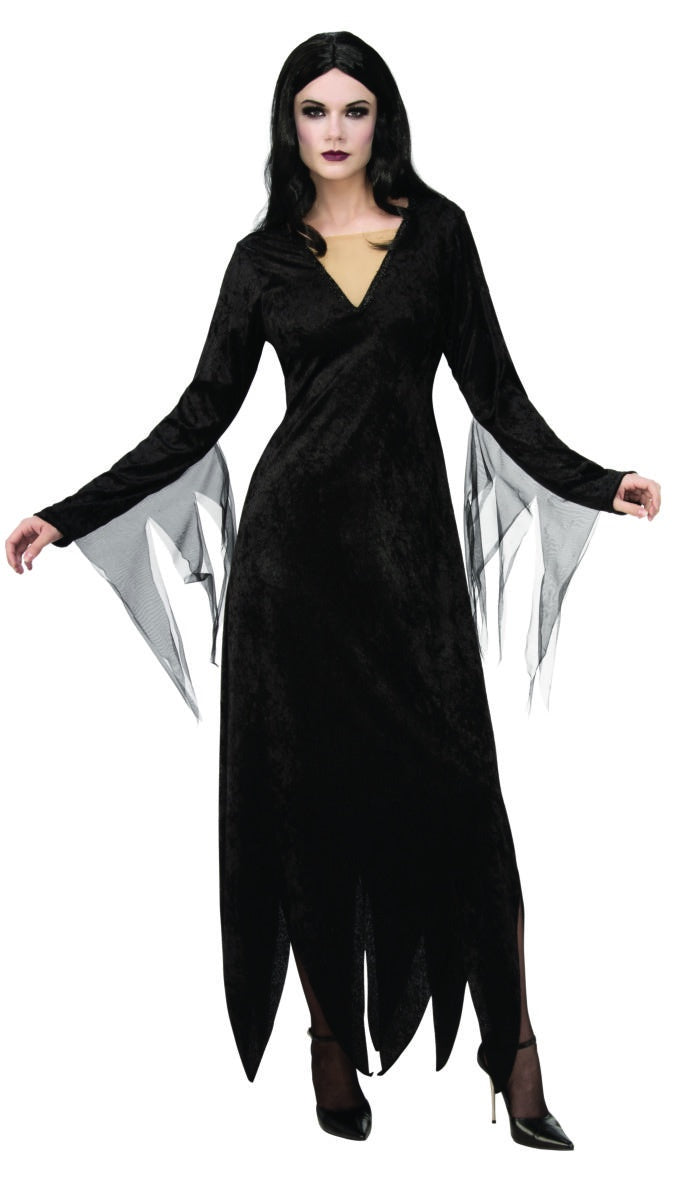 Adult The Addams Family Animated Movie Morticia Costume – Medium