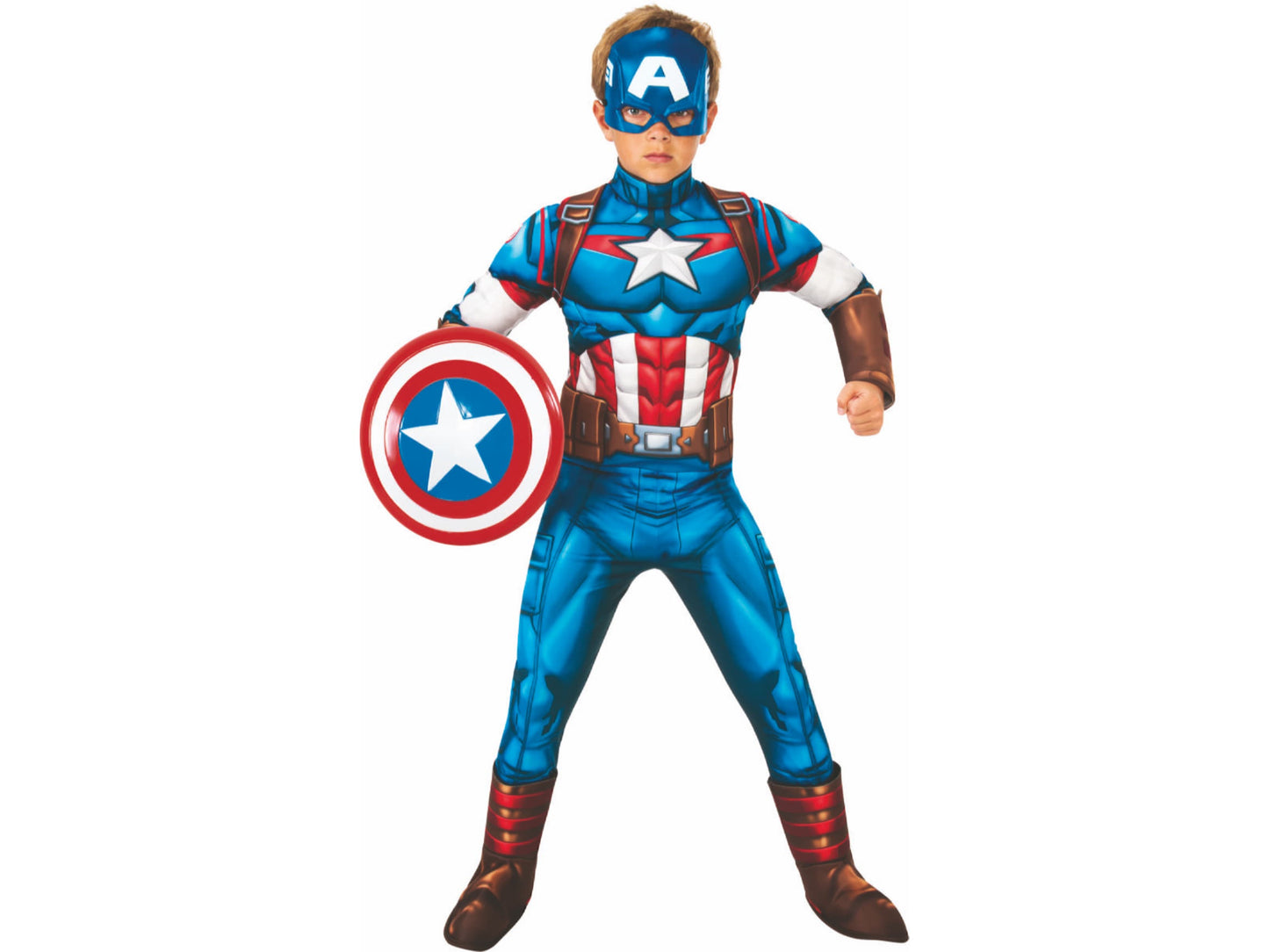 Marvel Avengers Captain America Kids Costume-Small(4-6)