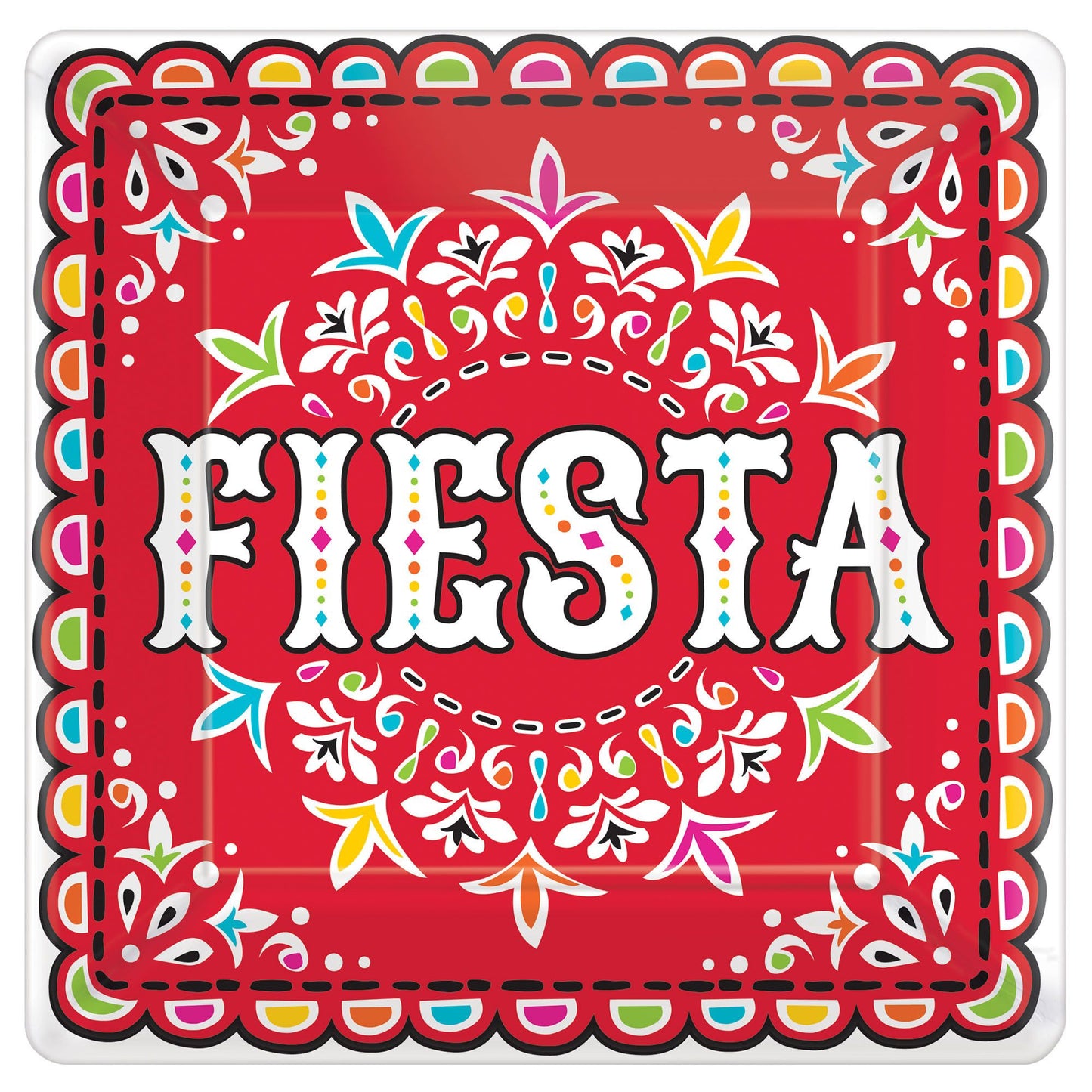 Picado De Papel 10In Plates(Fiesta)