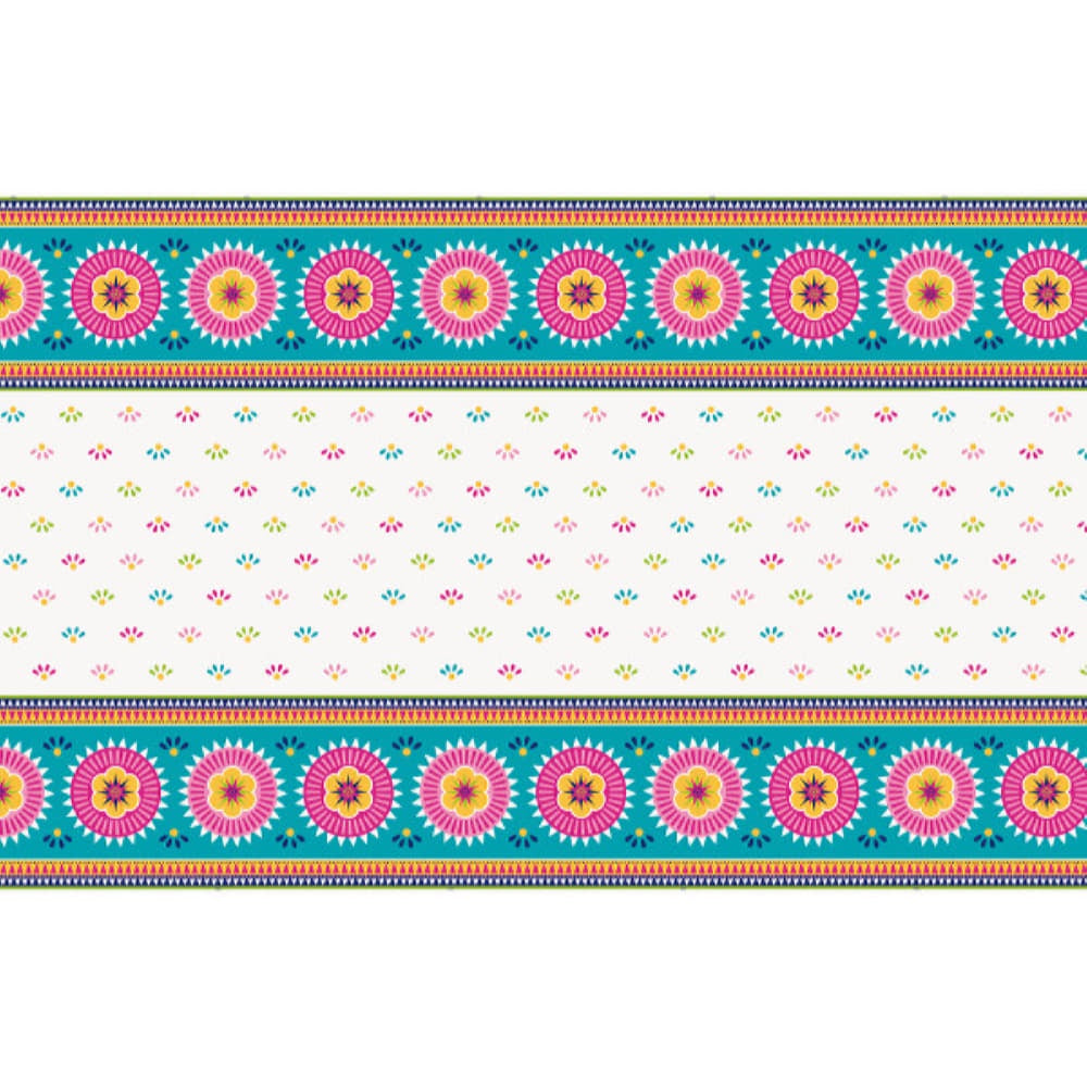 Boho Fiesta Rectangular Plastic Table Cover