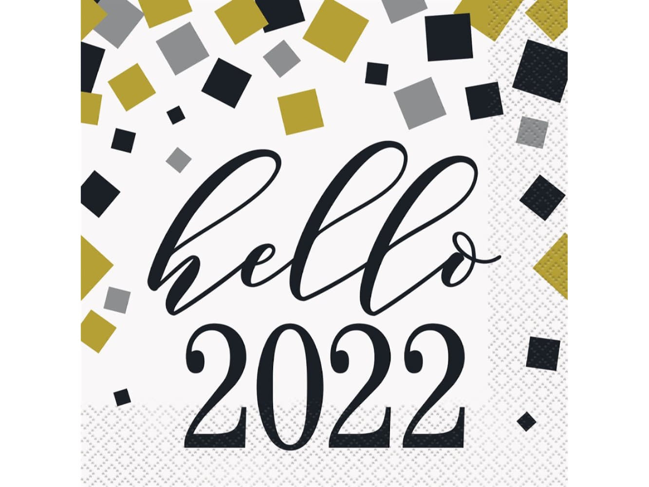 Hello 2022 Lunch Napkins, 16Ct