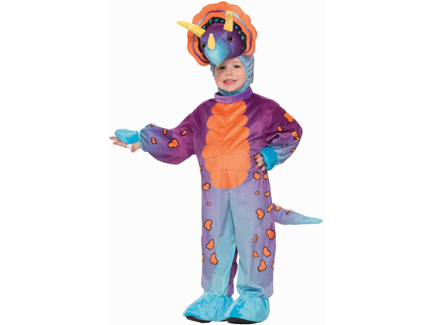 Plush Spunky Triceratops Child Costume-Toddler(2-4)