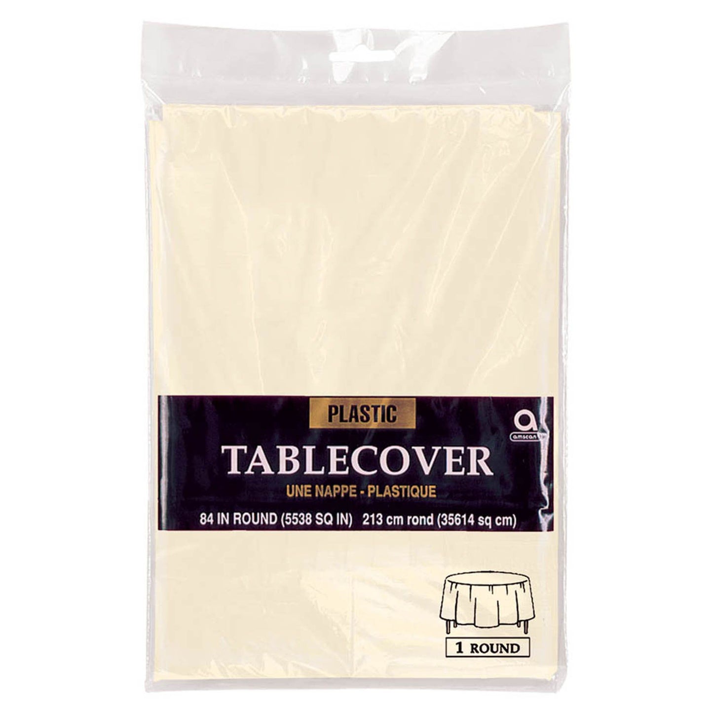 Round Tablecover - Vanilla Creme