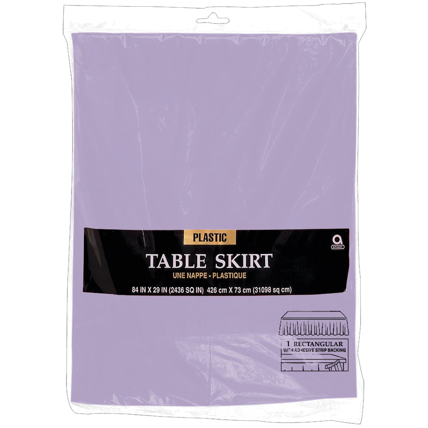 Plastic Tableskirt - Lavender