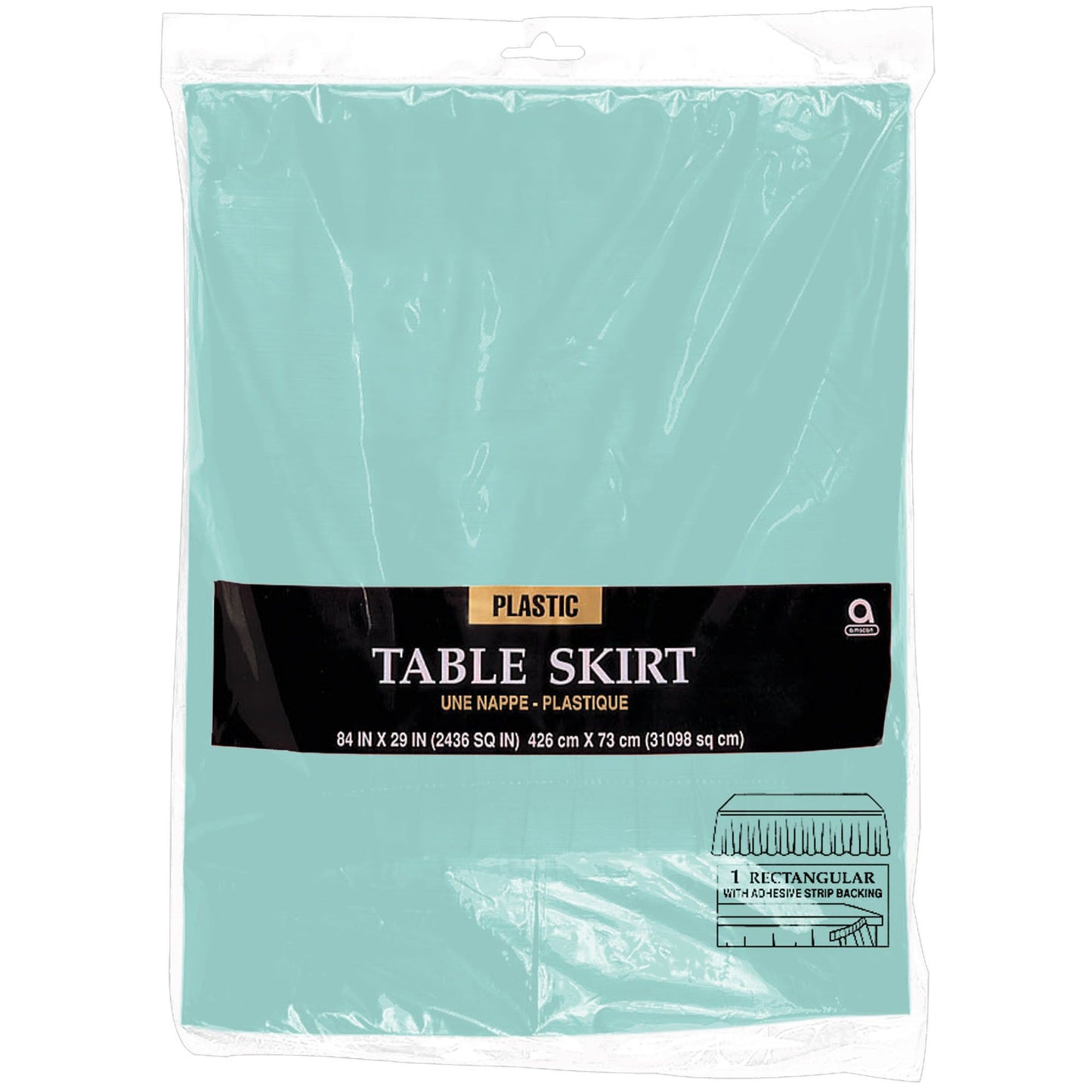 Plastic Tablecover - Robins Egg