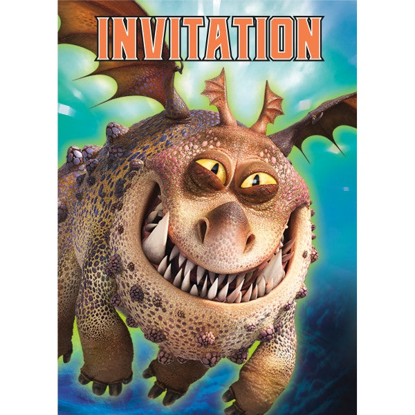 How To Train Your Dragon Invites, 8Ct