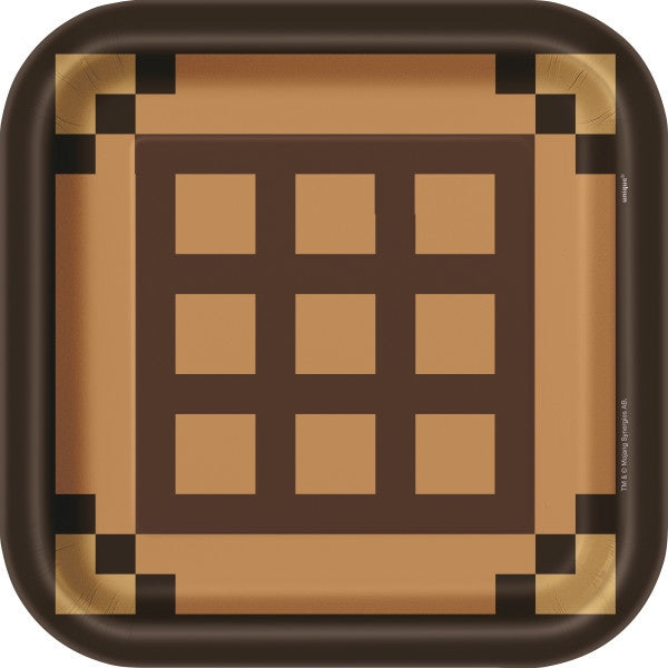 Minecraft 9In Dinner Plates-8CT
