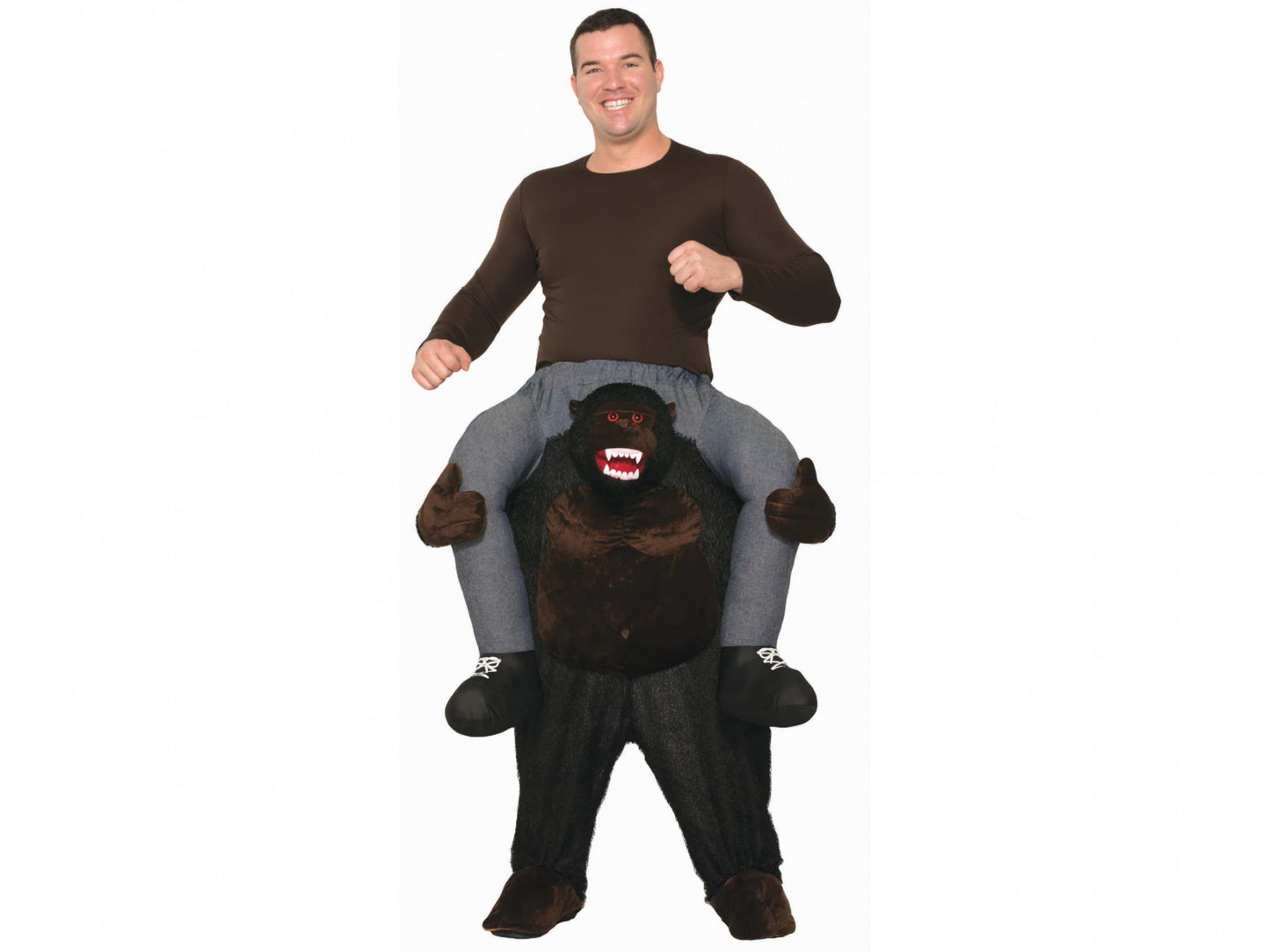 Ride On Gorilla Adult Costume-Onesize