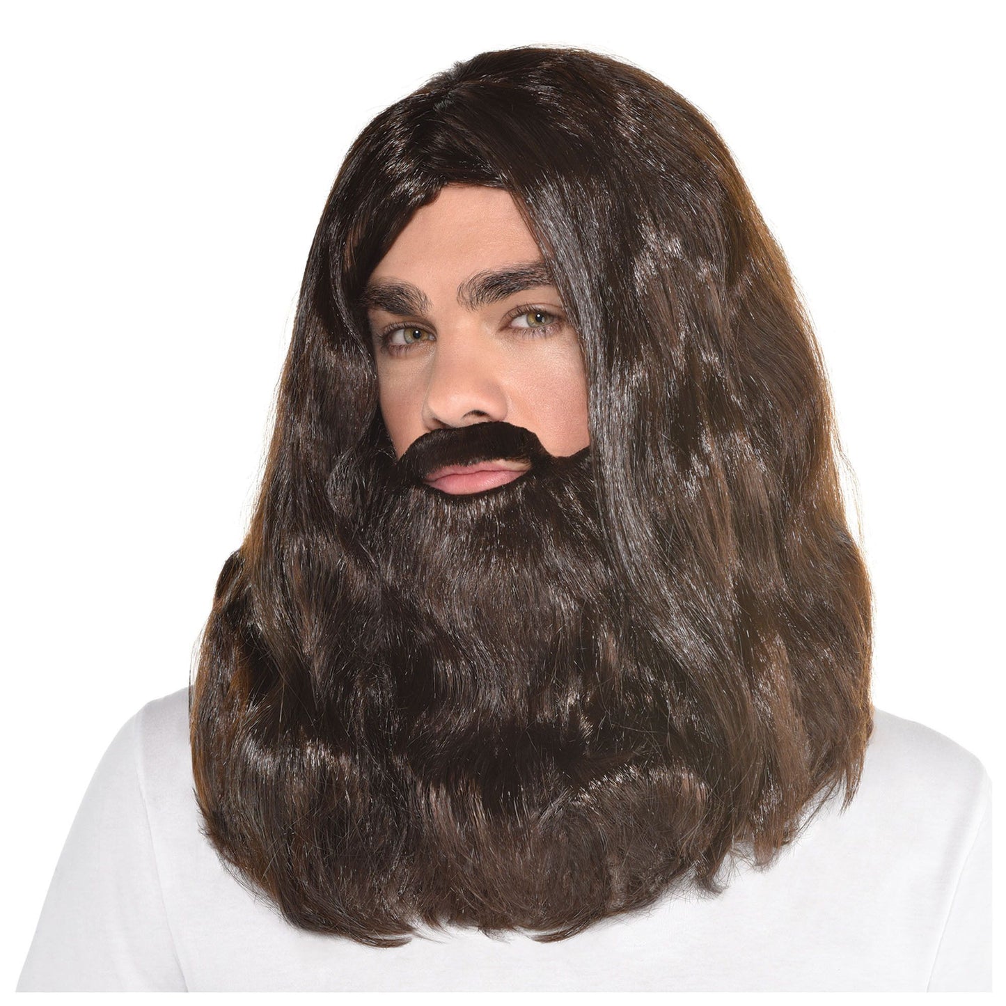 Wig And Beard Set Brwn
