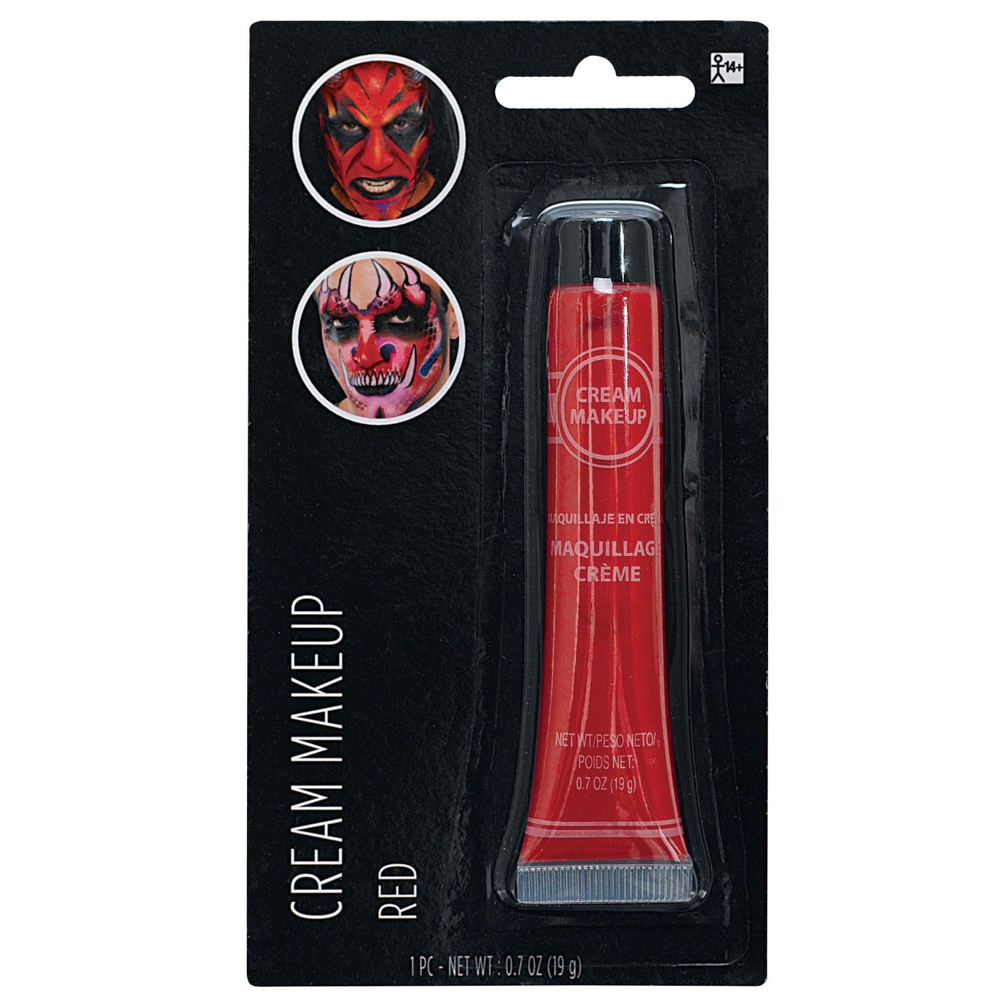 Cream Makeup Tube-Red, 0.7Oz