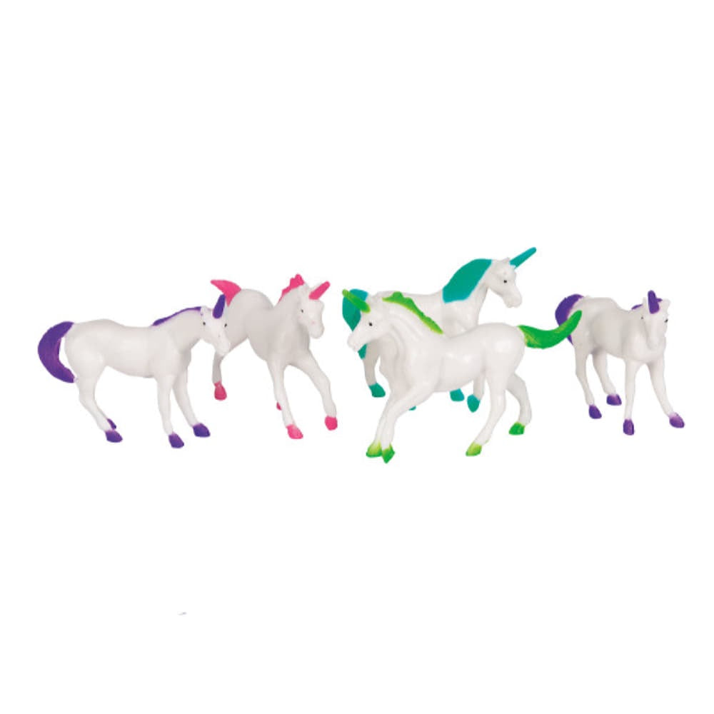 Plastic Unicorn Figurine Favors, 8Ct