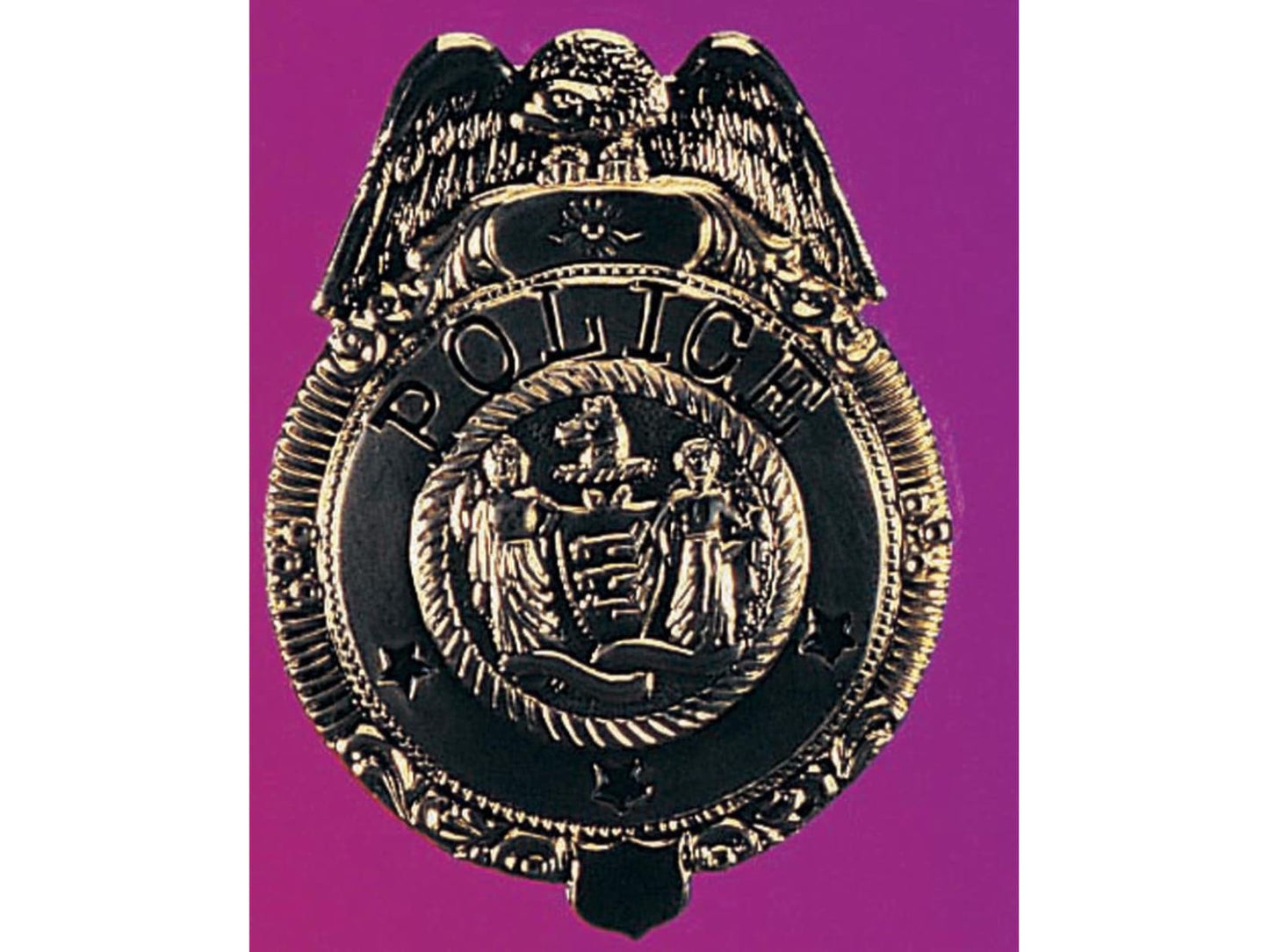 Metallic Police Badge