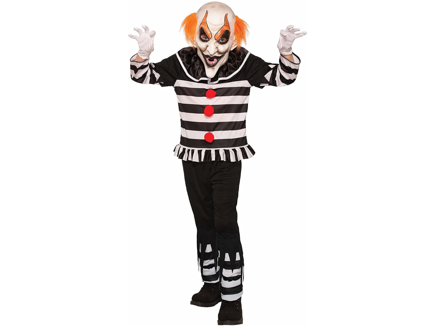 Child Evil Scary Clown Costume -L(12-14)