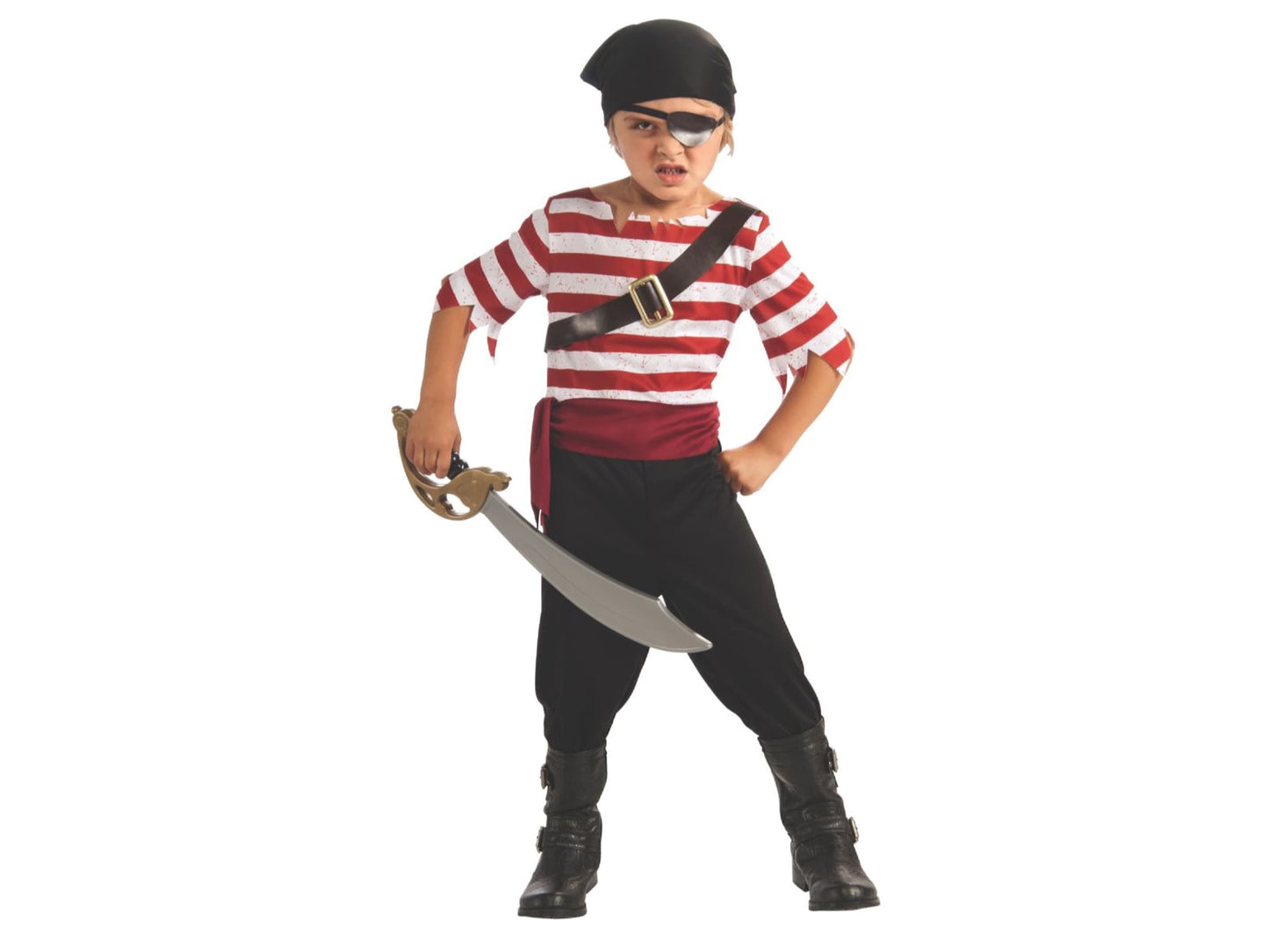 Black Jack Pirate Kids Costume-L(12-14)