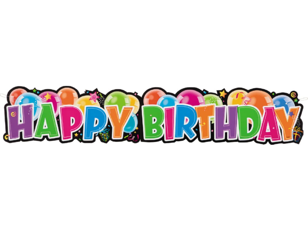 Giant Jointed Birthday Banner