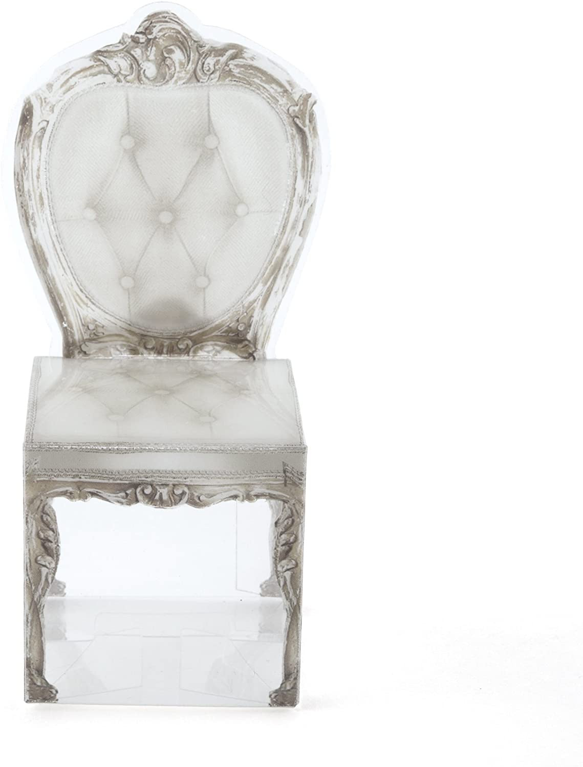 Chair Shape Fvr Box W/Blk Prin