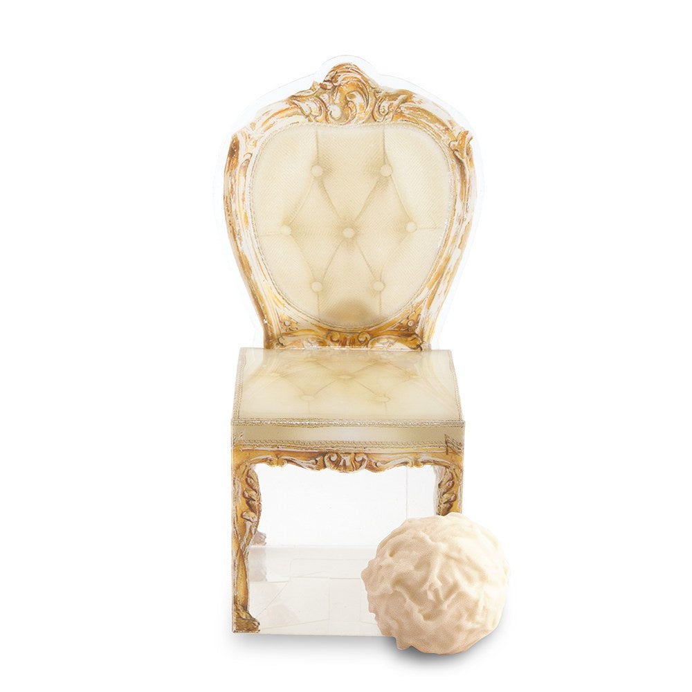 Chair Shape Favor Box/Gold Print 10Pcs