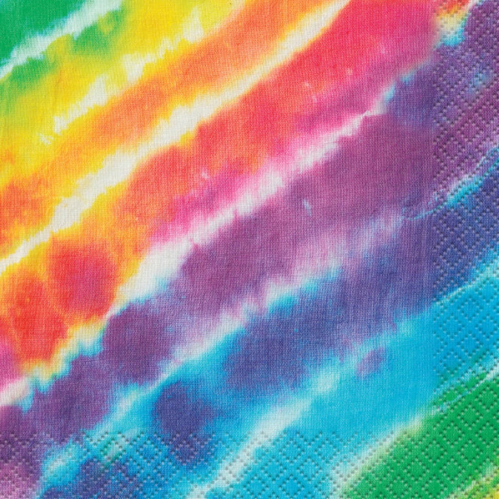 Tie Dye Beverage Napkins, 16Ct
