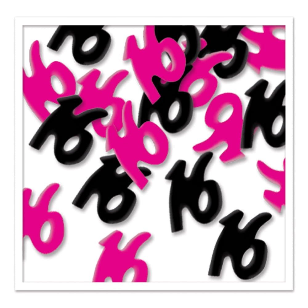 #16 Confetti - Black & Cerise/Disc