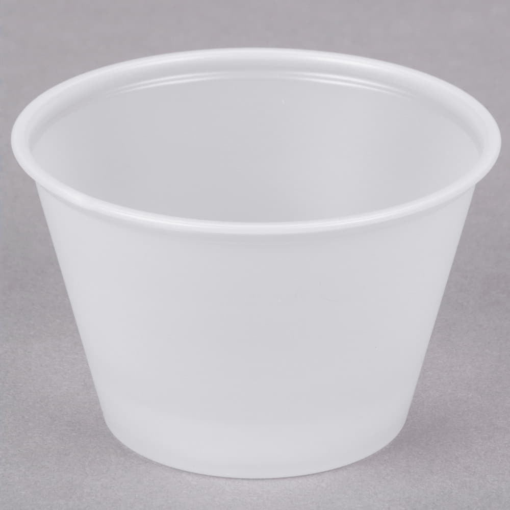 Dart 4 Oz Plastic Portion Cups, 250 Ct