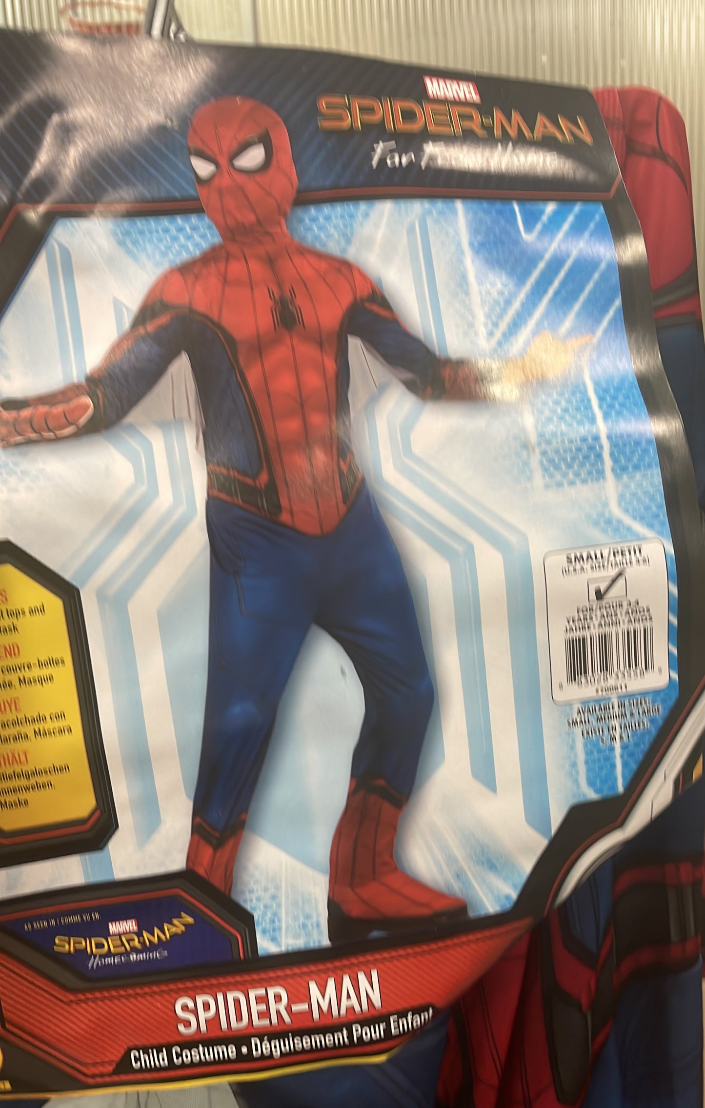 Spider man child costume (3-4)