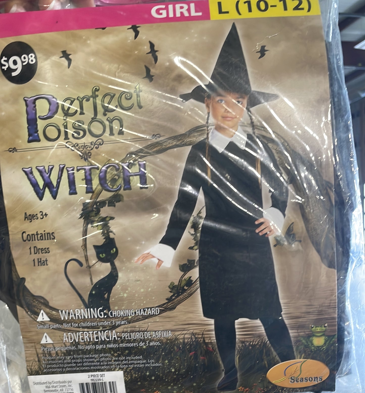 Perfect Poison Witch Costume – Girl’s Large (10–12)