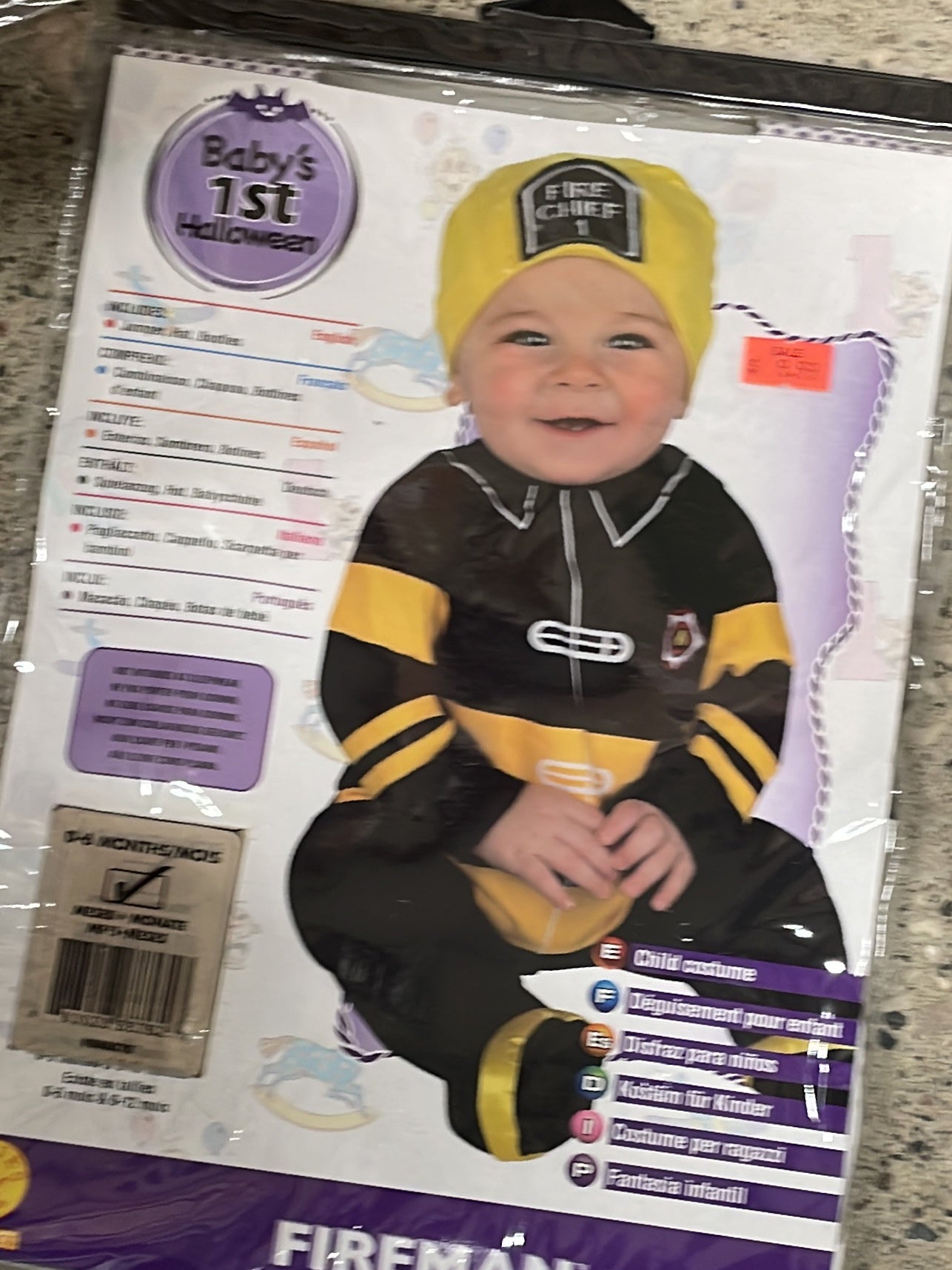 Fireman baby’s Halloween