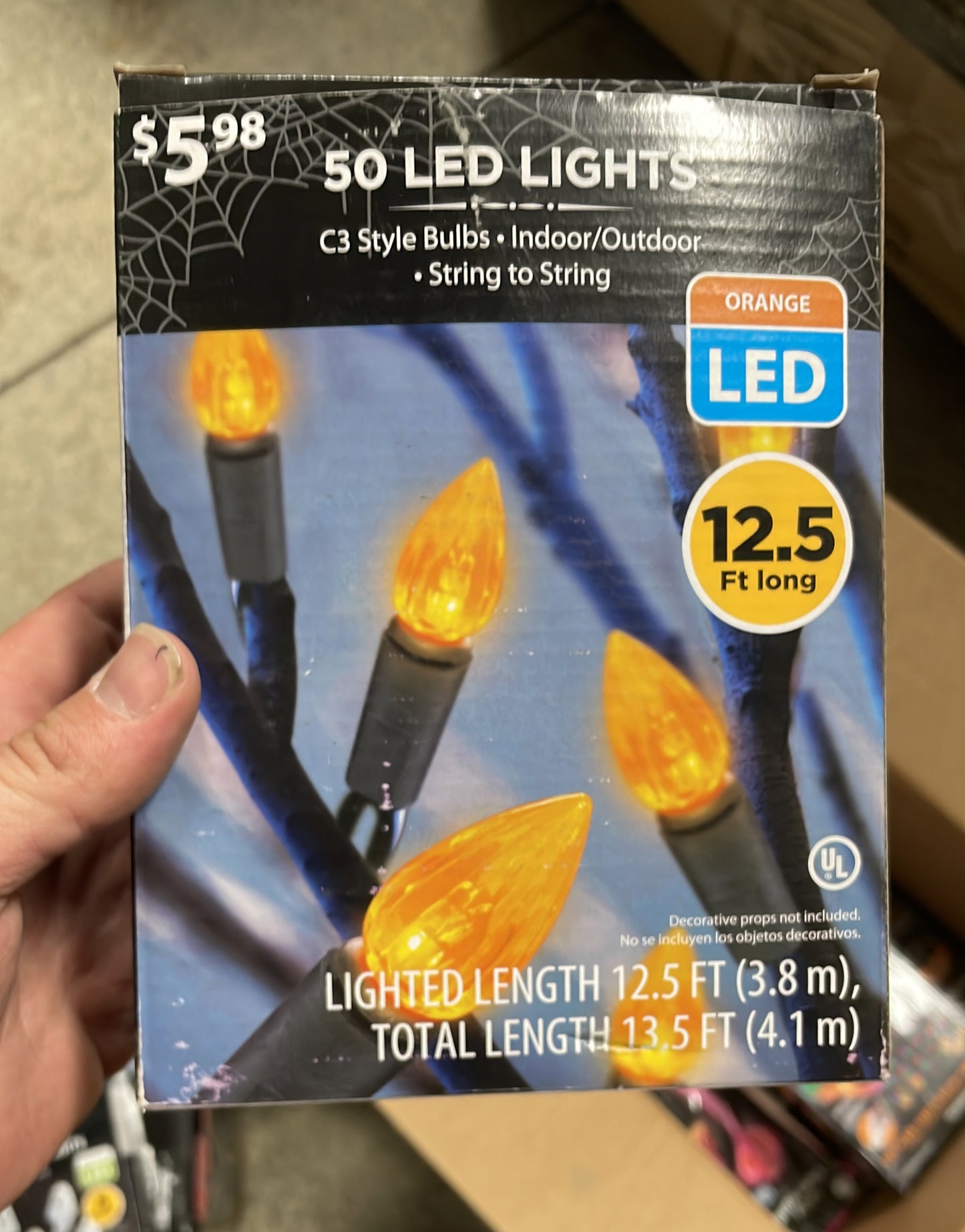 50 LED Lights Orange