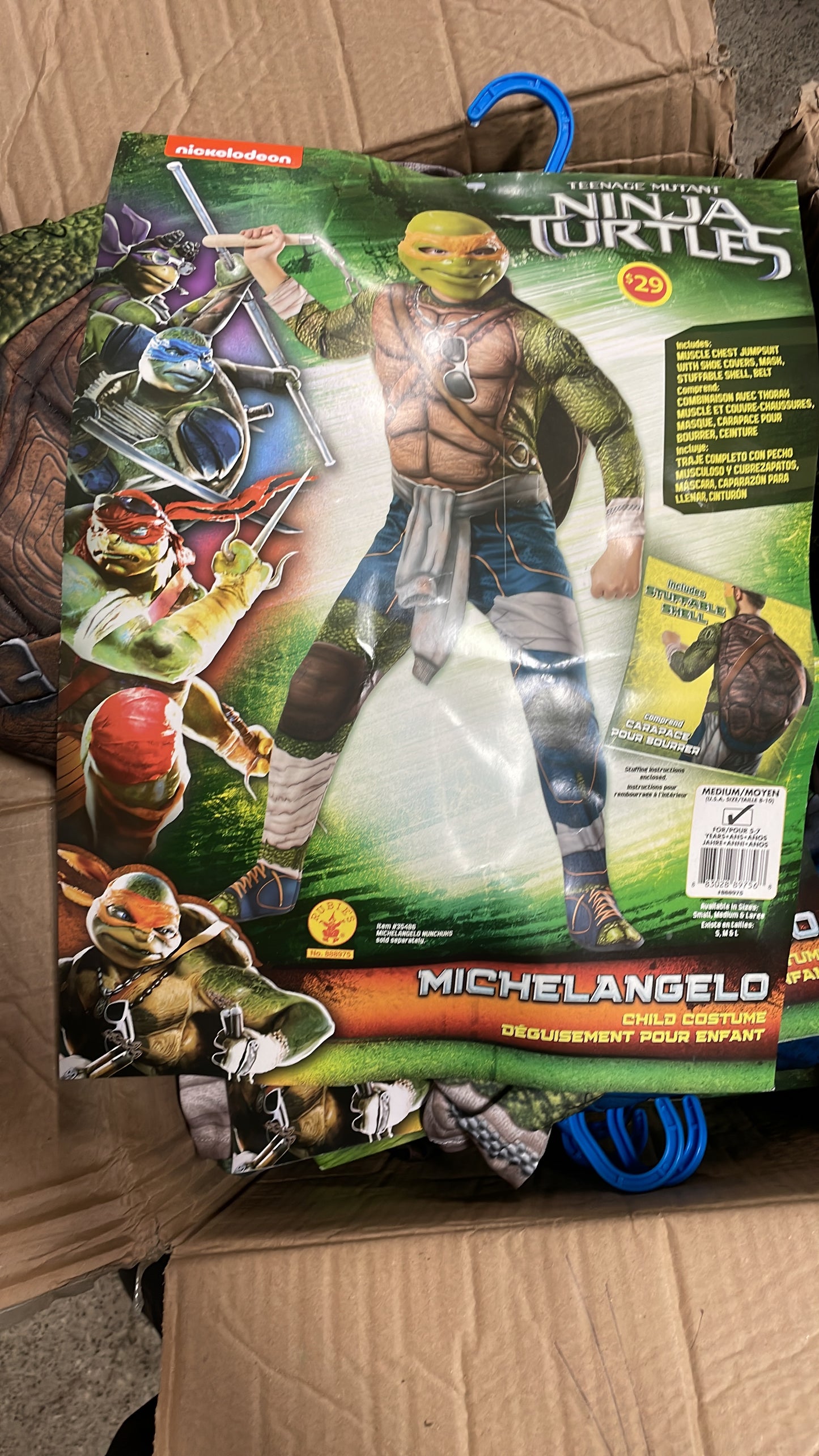 Nickelodeon Teenage Mutant Ninja Turtles Michelangelo Child Costume Medium (8-10)