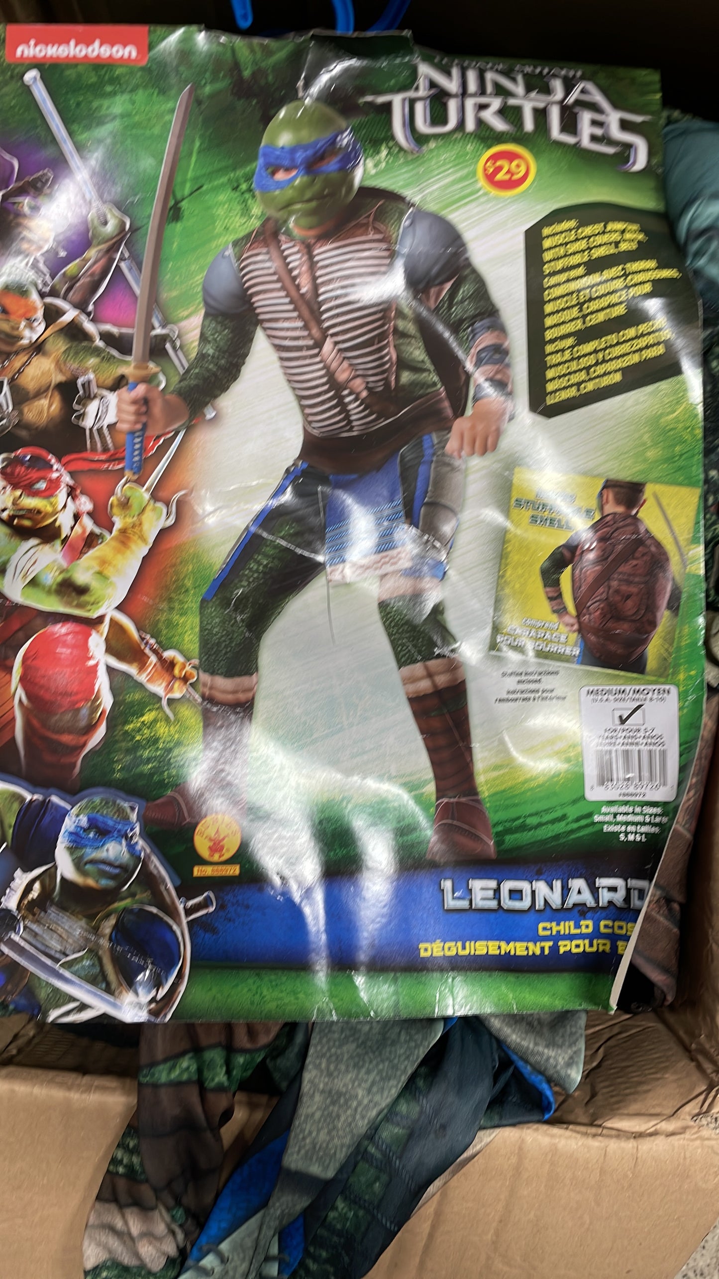 Nickelodeon Teenage Mutant Ninja Turtles Leonardo Child Costume Large (8-10)