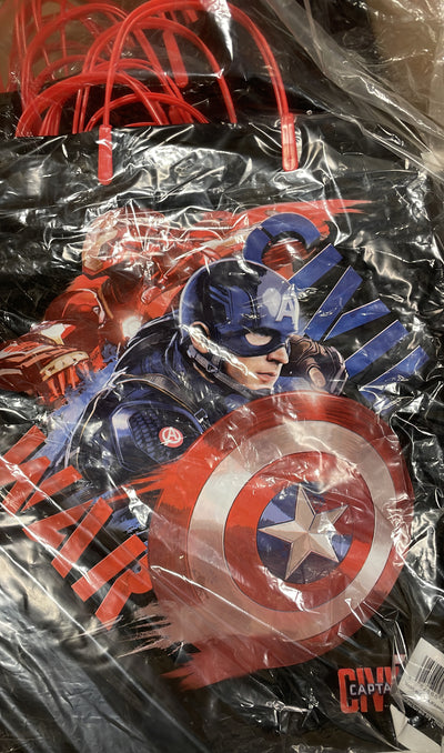 Captain America: Civil War Reusable Plastic Tote Bag – Marvel Superhero Party Favor Bag
