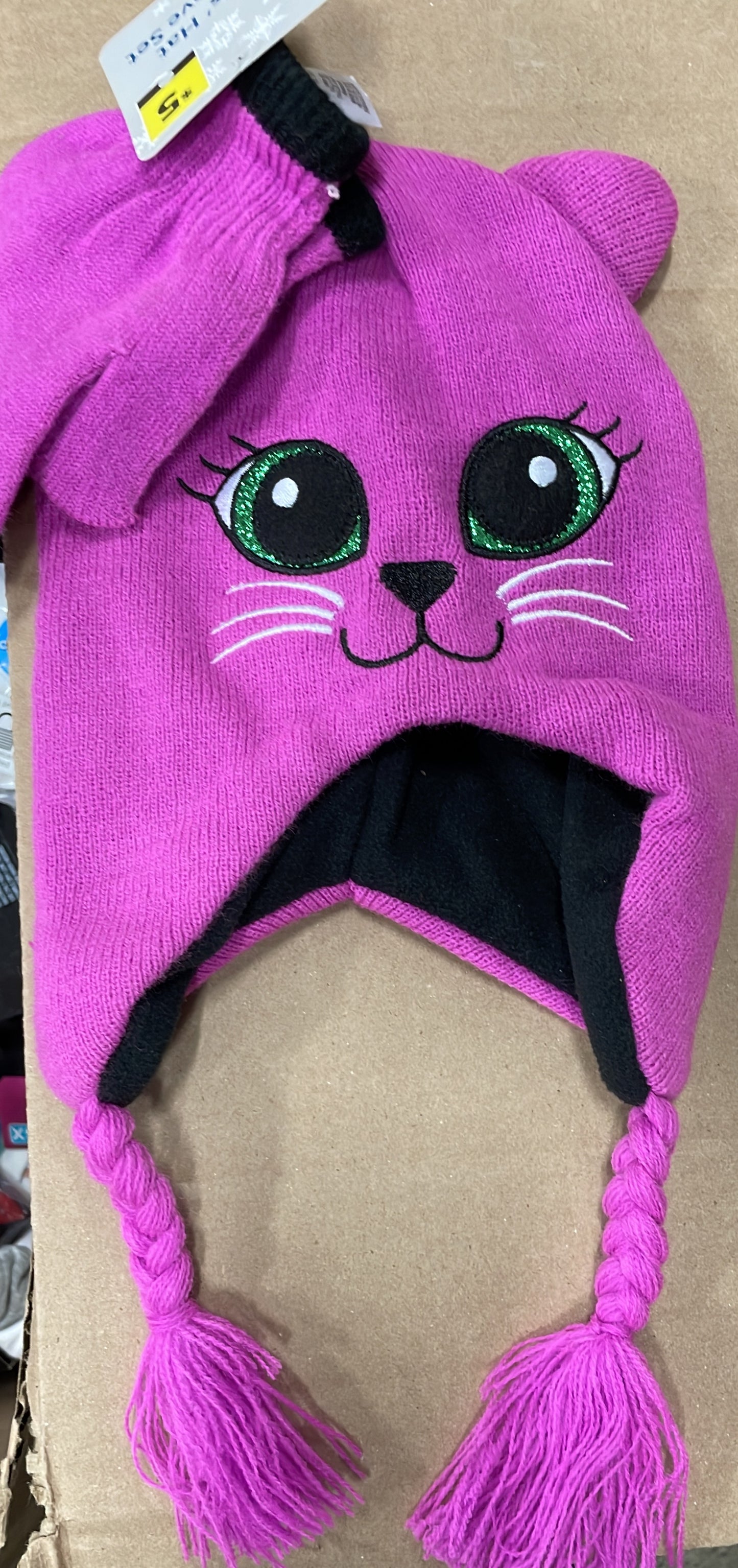 Girls Hat and Glove Set