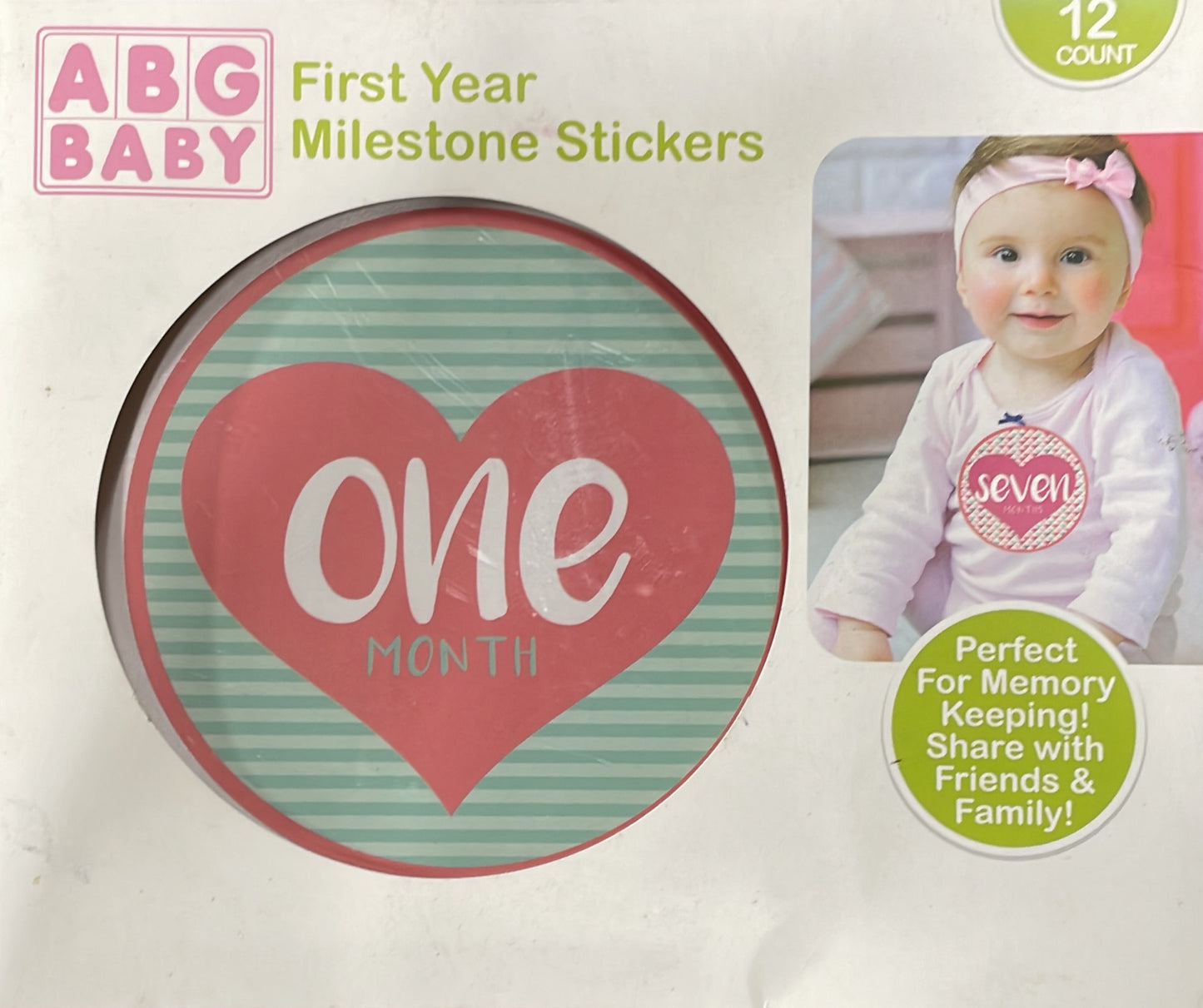 ABG BABY First Year Milestone Stickers 22240