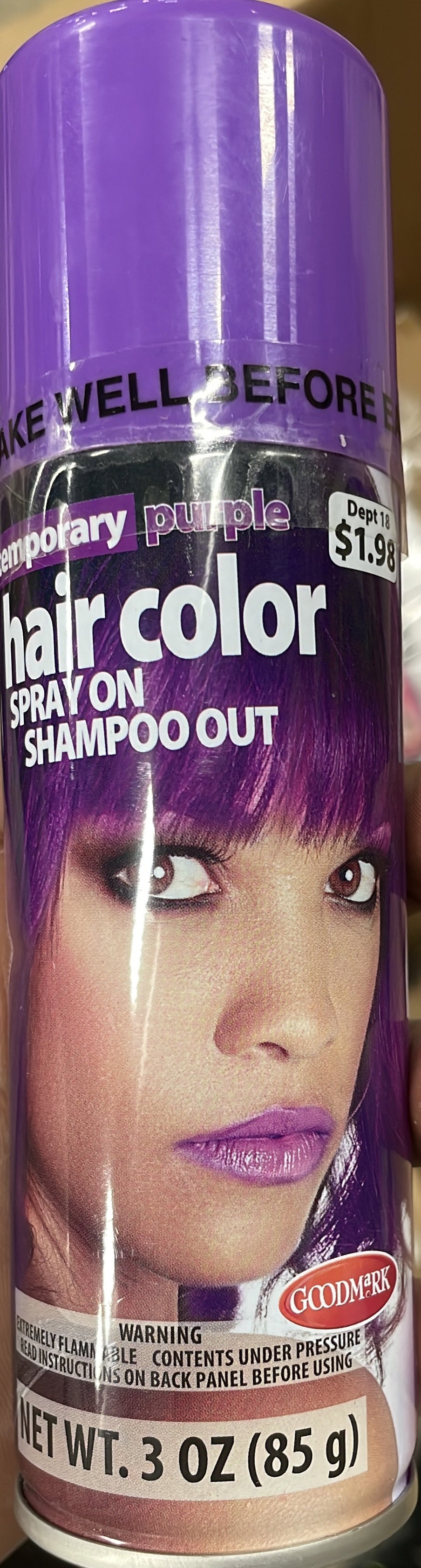 Hair Color SPRAY ON SHAMPOO OUT