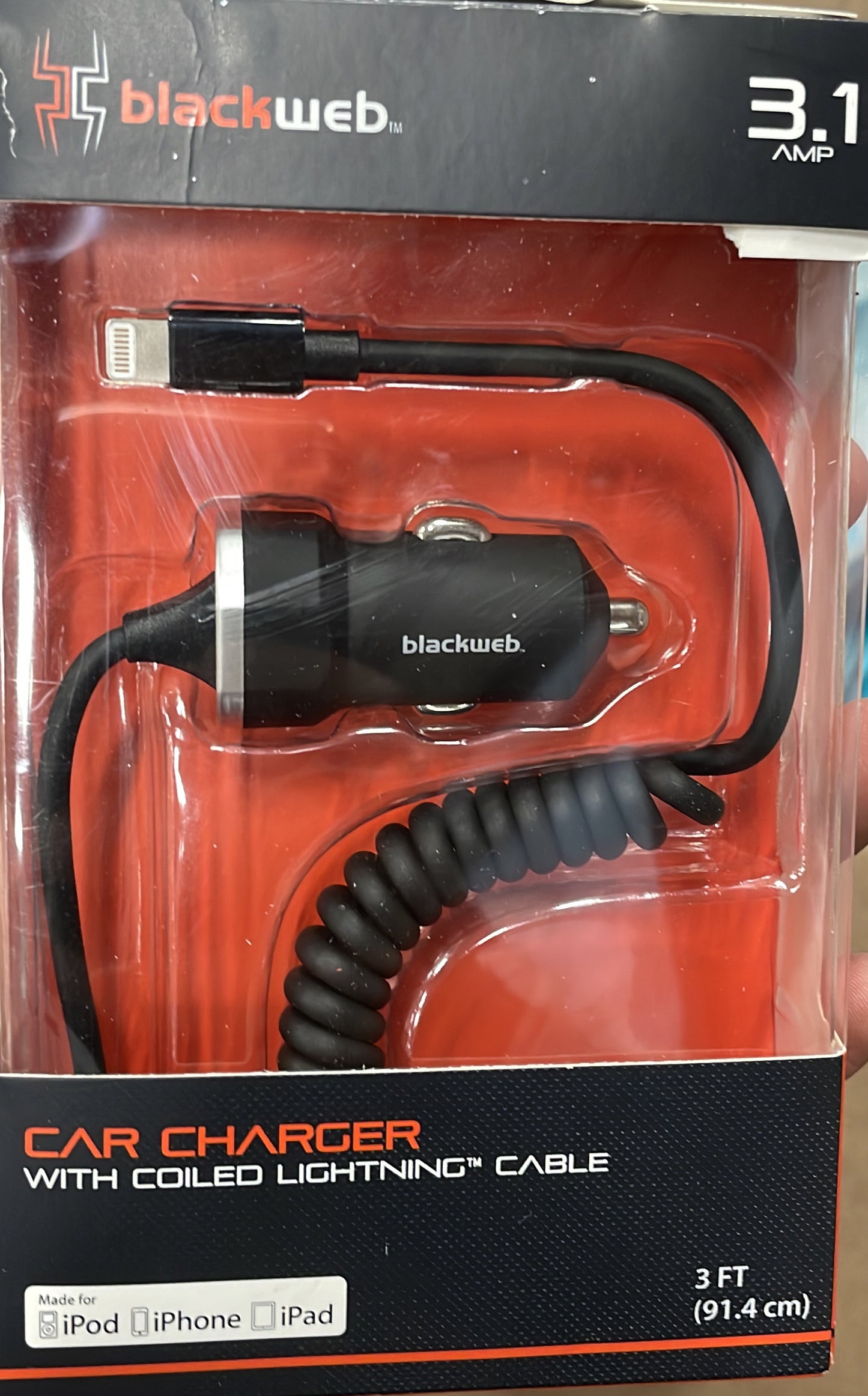 Blackweb car charger 3.1amp